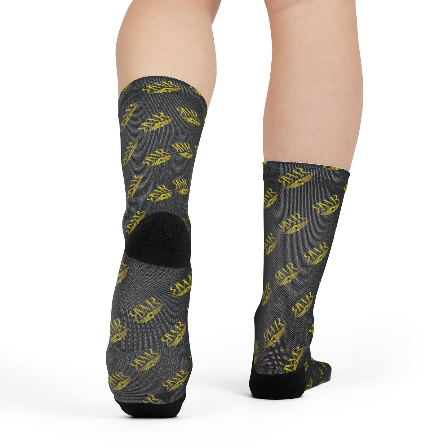 RWR Black Crew Socks