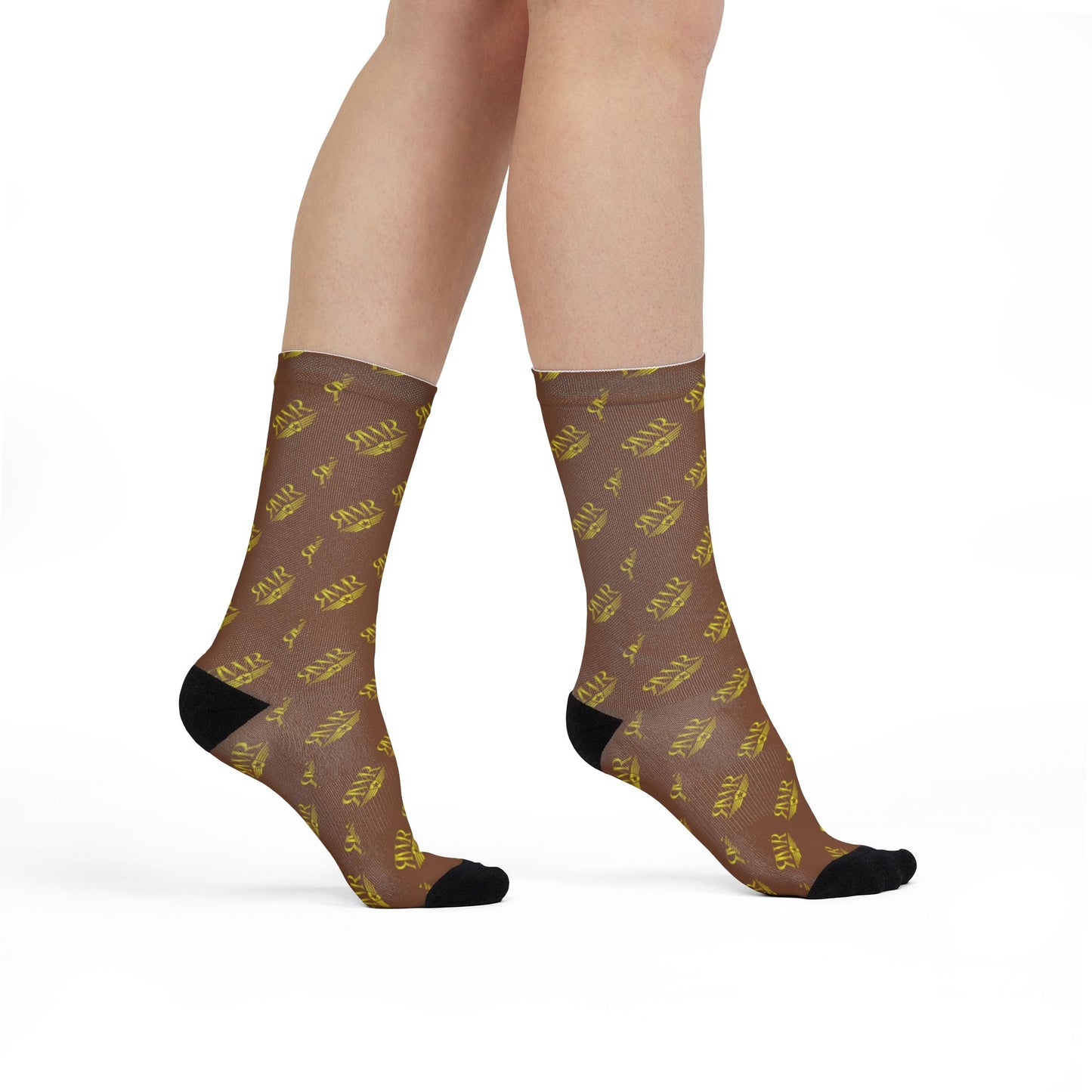 Chocolate Strawberry Crew Socks