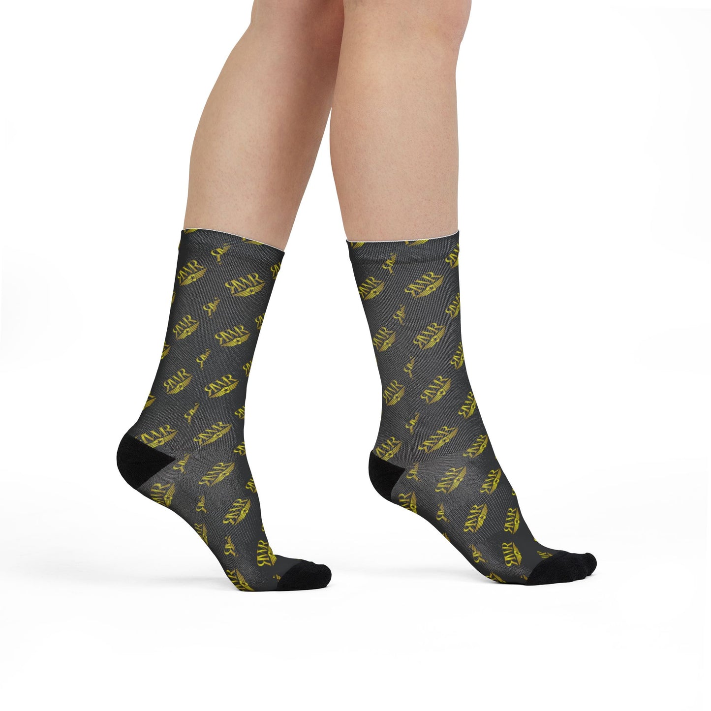 RWR Black Crew Socks