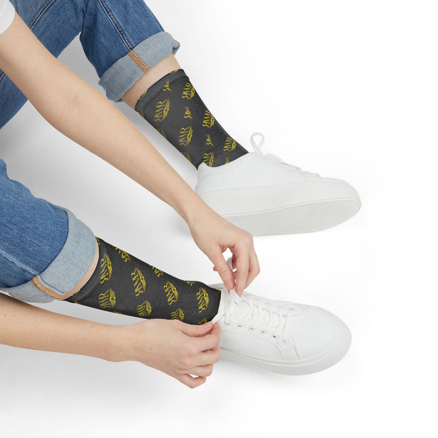 RWR Black Crew Socks