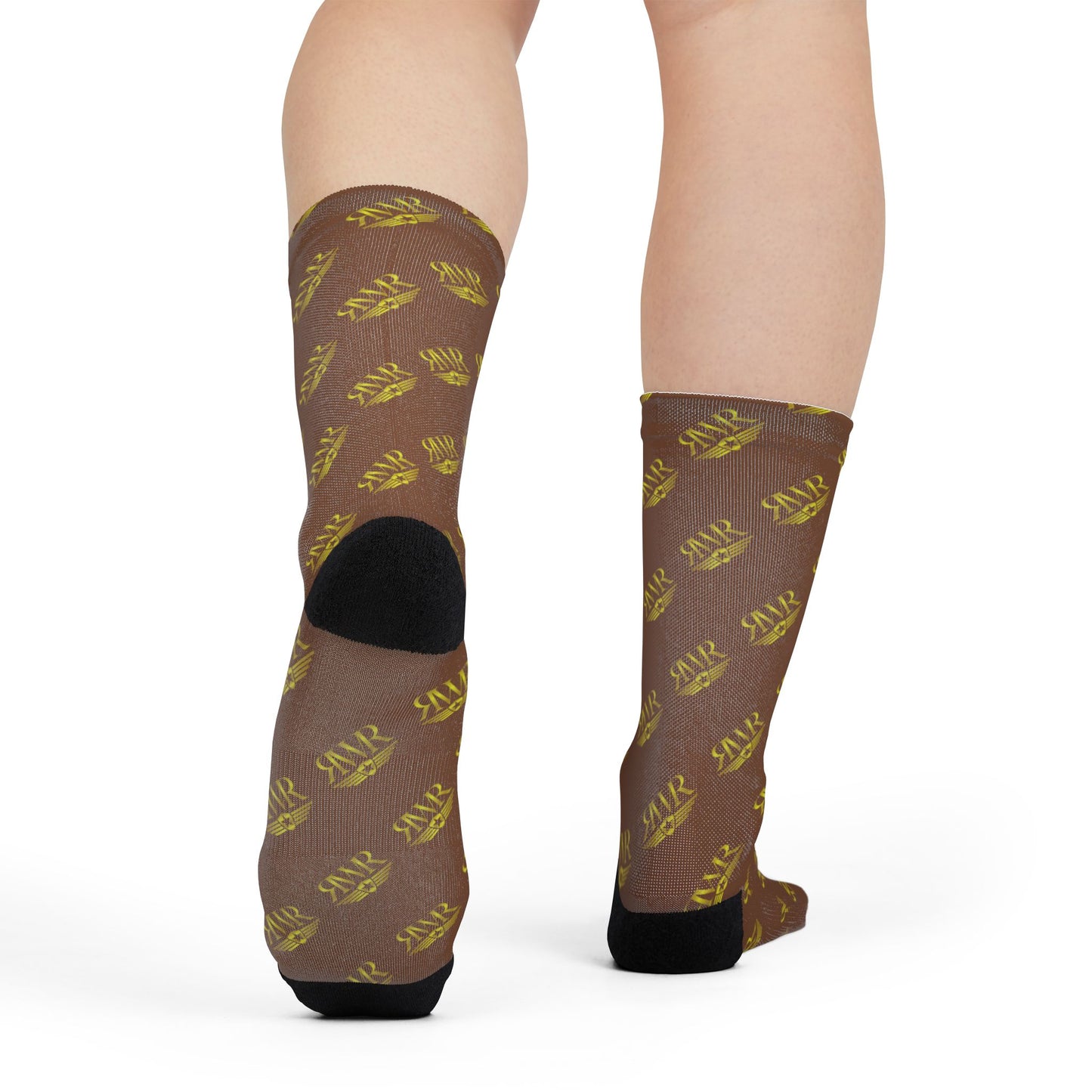 Chocolate Strawberry Crew Socks