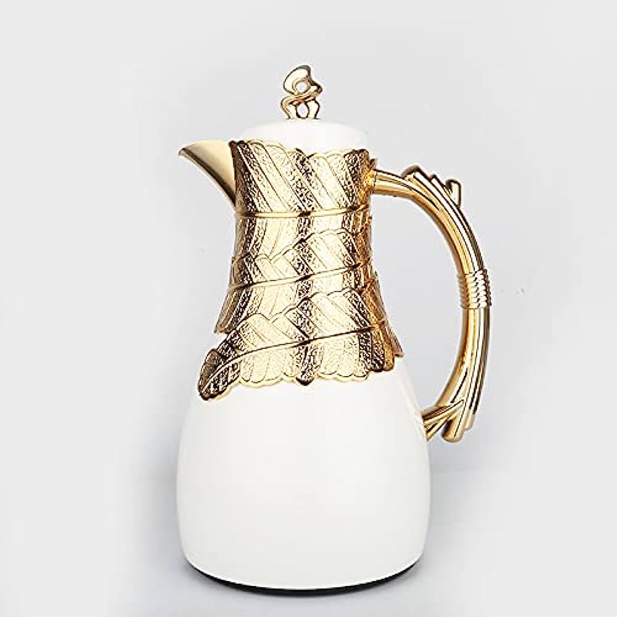 (2) Moroccan Glass Insulated Carafe 32oz