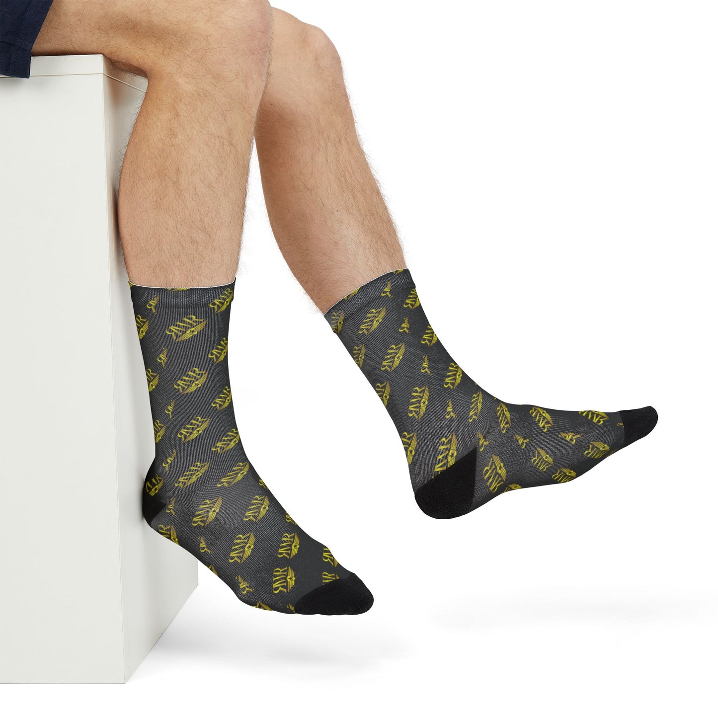RWR Black Crew Socks